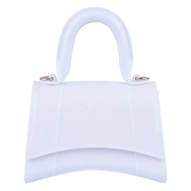 Women's Mini PVC Solid Color Elegant Streetwear Dumpling Shape Flip Cover Handbag
