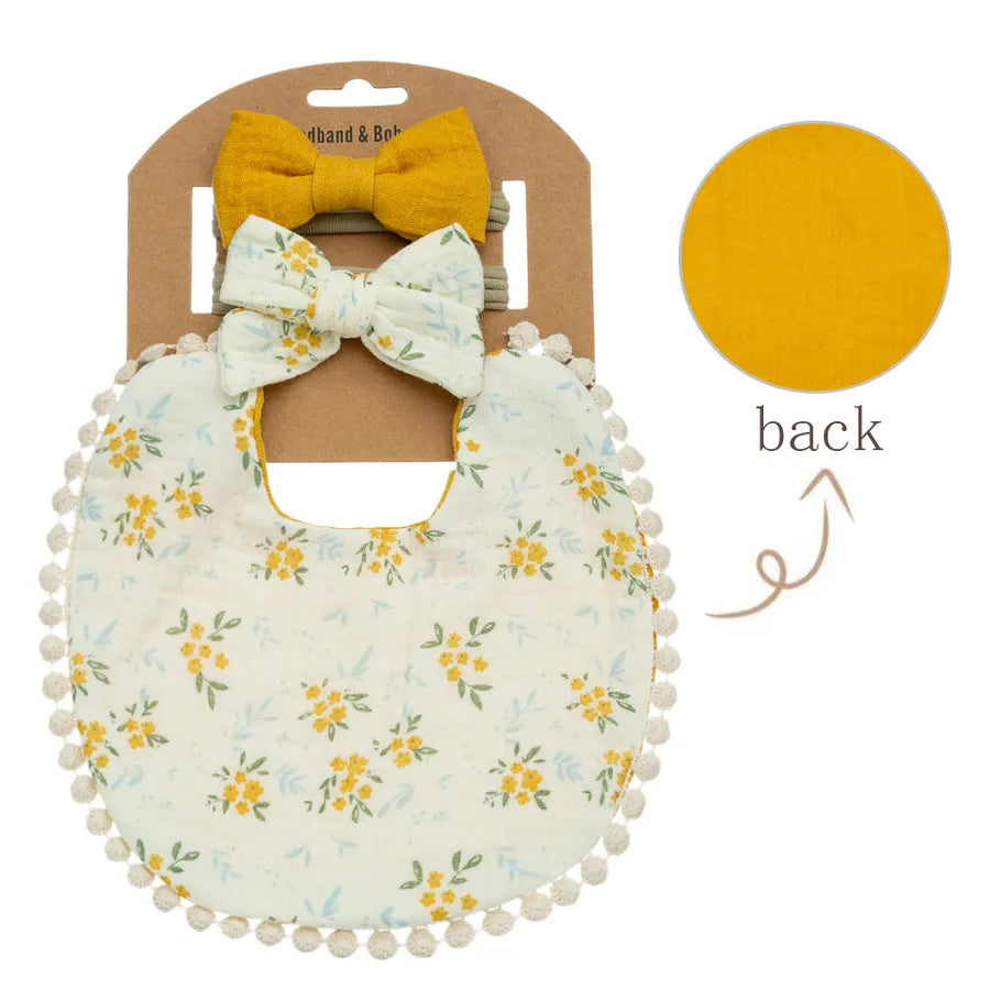 cute rainbow flower printing cotton baby accessories