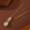 New Fashionable European Crystal Zirconia Waterdrop Hair Accessories For Brides Shiny Tassel forehead Chain Women's Jewelry