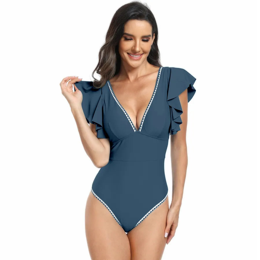 Women's Classic Style Solid Color 1 Piece One Piece Swimwear