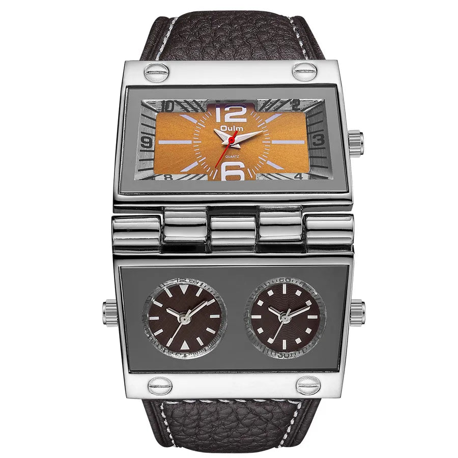 basic classic style solid color buckle quartz men's watches