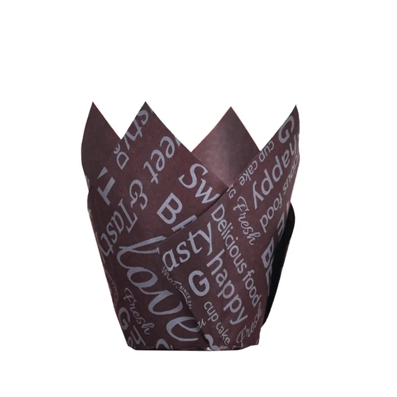 thanksgiving simple style letter paper cake cups