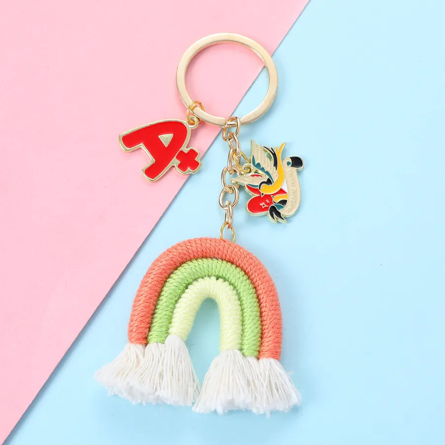 Casual Cute Luxurious Letter Alloy Asymmetrical Keychain