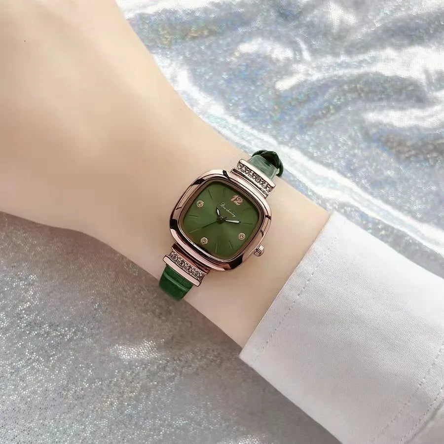 Basic Modern Style Classic Style Square Buckle Quartz Women's Watches