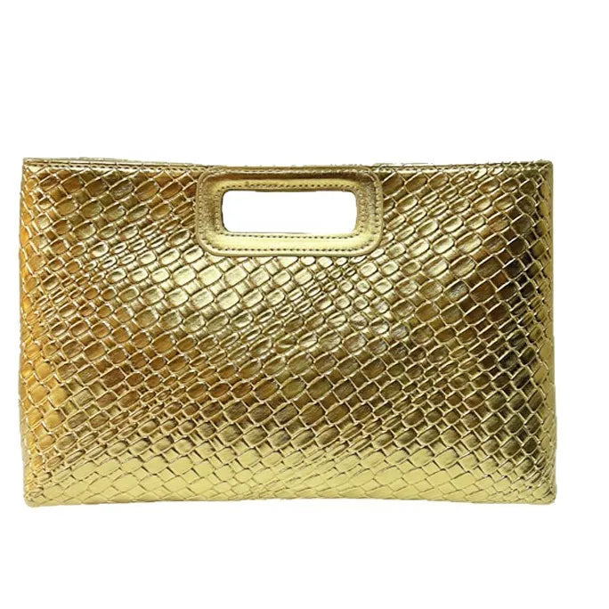 Fashionable Women's Handbag New Luxury Clutch Bag Shoulder Crossbody Bag Elegant Evening Bag Snake Skin Pattern Chain Element
