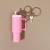 Classic Style Commute Cup Plastic Unisex Bag Pendant Keychain