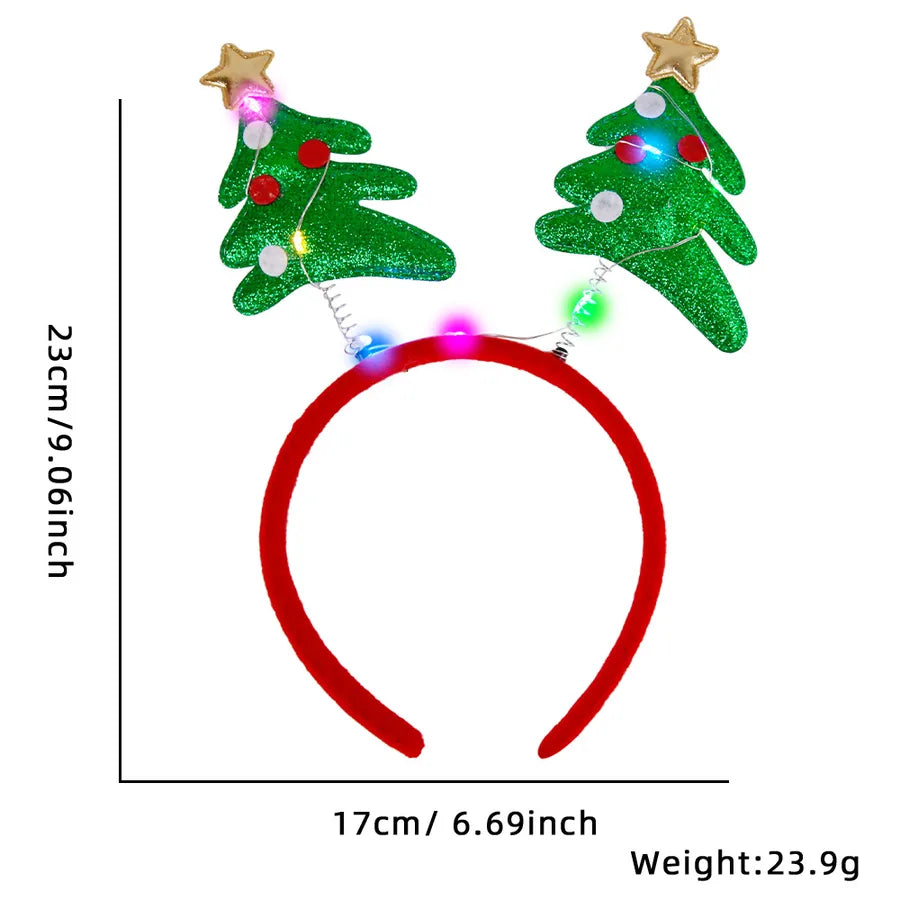 Christmas Cartoon Style Cute Bow Knot Antlers Plastic Party Festival headband