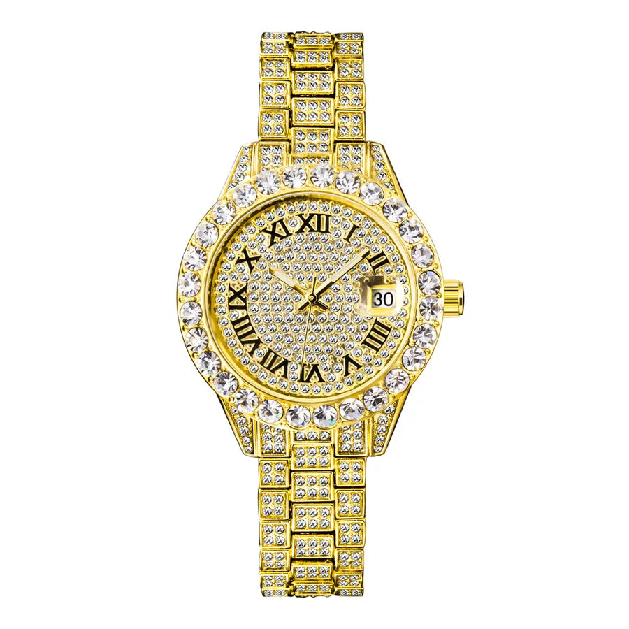 Fashion Geometric Butterfly Double Snap Quartz Women's Watches