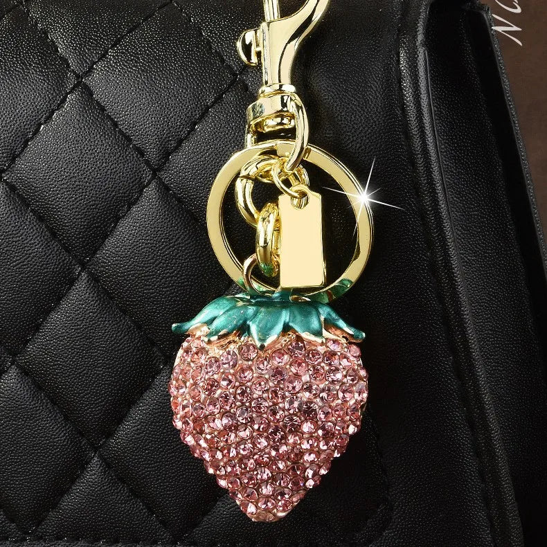 1 Piece Classic Style Shiny Fruit Zinc alloy Bag Pendant Keychain
