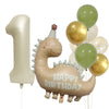 Birthday Cartoon Style Dinosaur Number Aluminum Film Home Birthday Festival Balloons