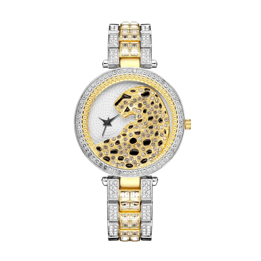 fashion steel band diamond ladies watch