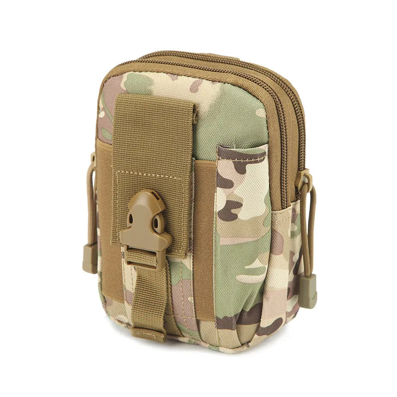 Unisex Simple Style Camouflage Nylon Waist Bags