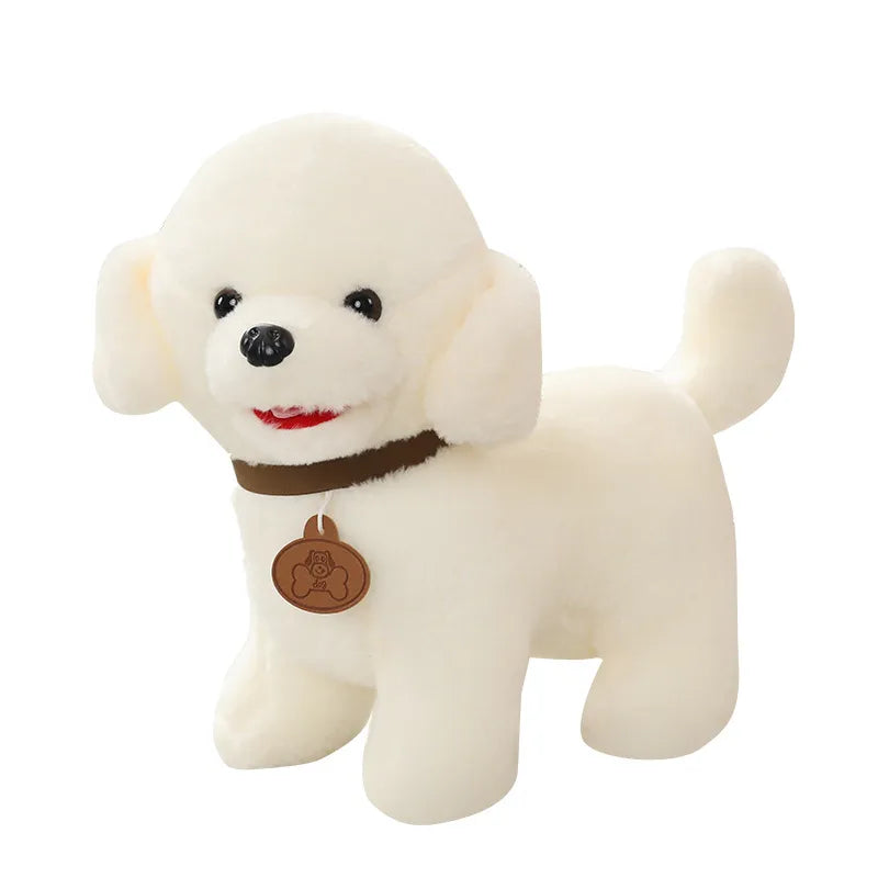 Small Size Teddy Shiba Inu Pomeranian Plush Dolls Realistic Dog Toy Soft PP Cotton Sleeping Companion Dolls For Children