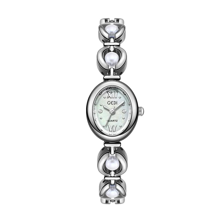 Vacation Classic Style Solid Color Jewelry Buckle Quartz Watch