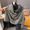 Unisex Sweet Classic Style Plaid Heart Shape Polyester Scarf & Shawls