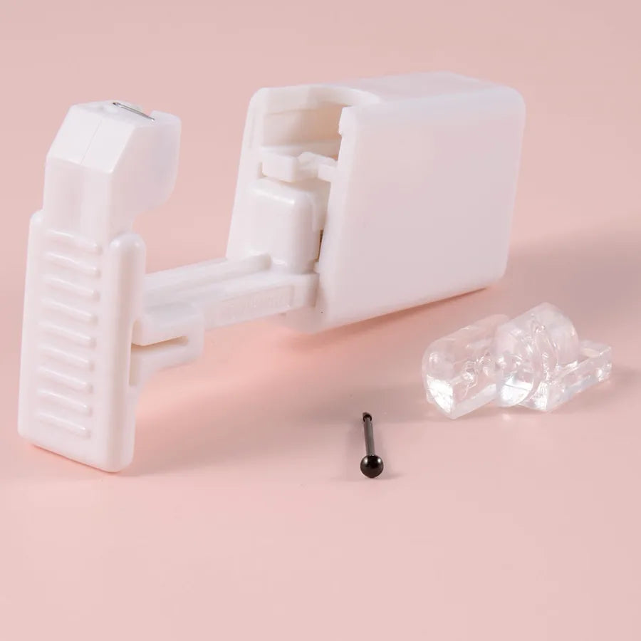Disposable Low Beating Nose Stud Tool Nose Stud Staple Gun Built-in 316L Zircon Stainless Steel Earrings Nose Ring Nose Stud Piercing Tool