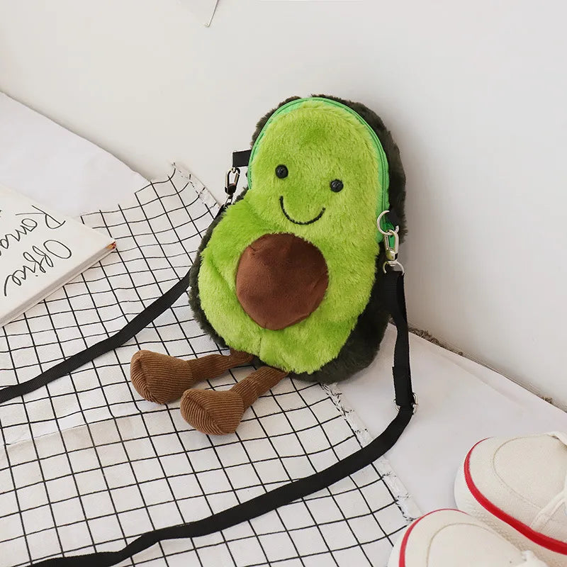 New Style ins Super Fire Bag Crossbody Bag Women's Cute Ugly Cute Aocado Bag Girl's Heart Doll Student Shoulder Bag