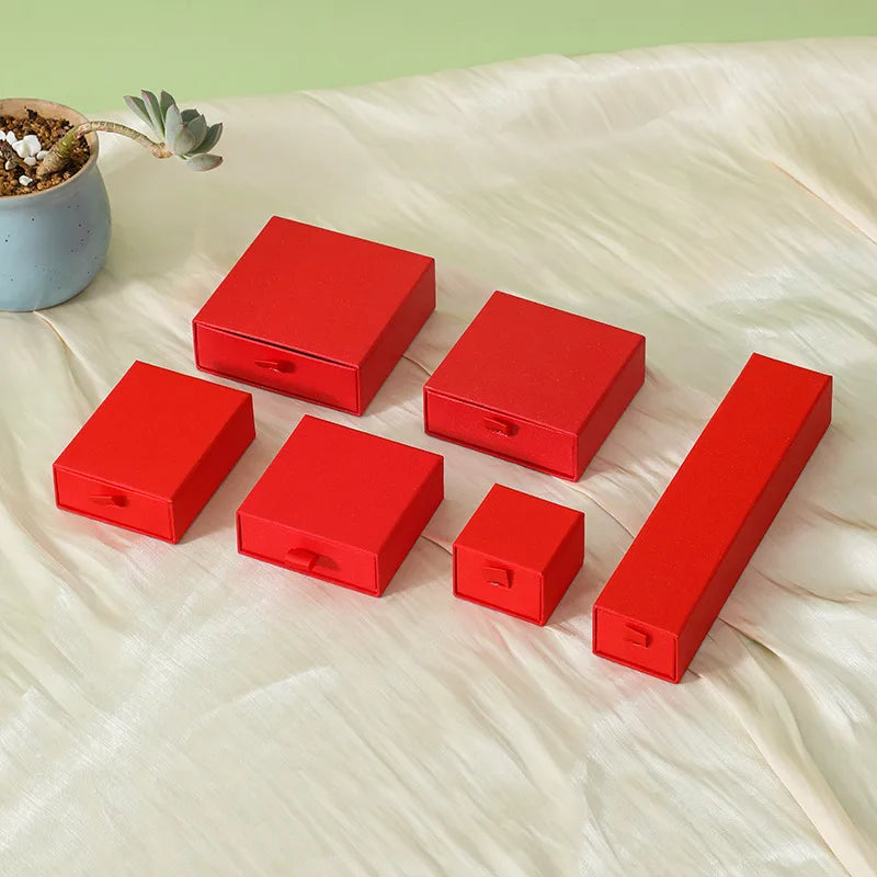Basic Solid Color Paper Jewelry Boxes