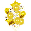 birthday simple style star heart shape aluminum film indoor outdoor party balloons