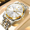 Casual Color Block Single Folding Buckle Quartz Watch Men's Watches