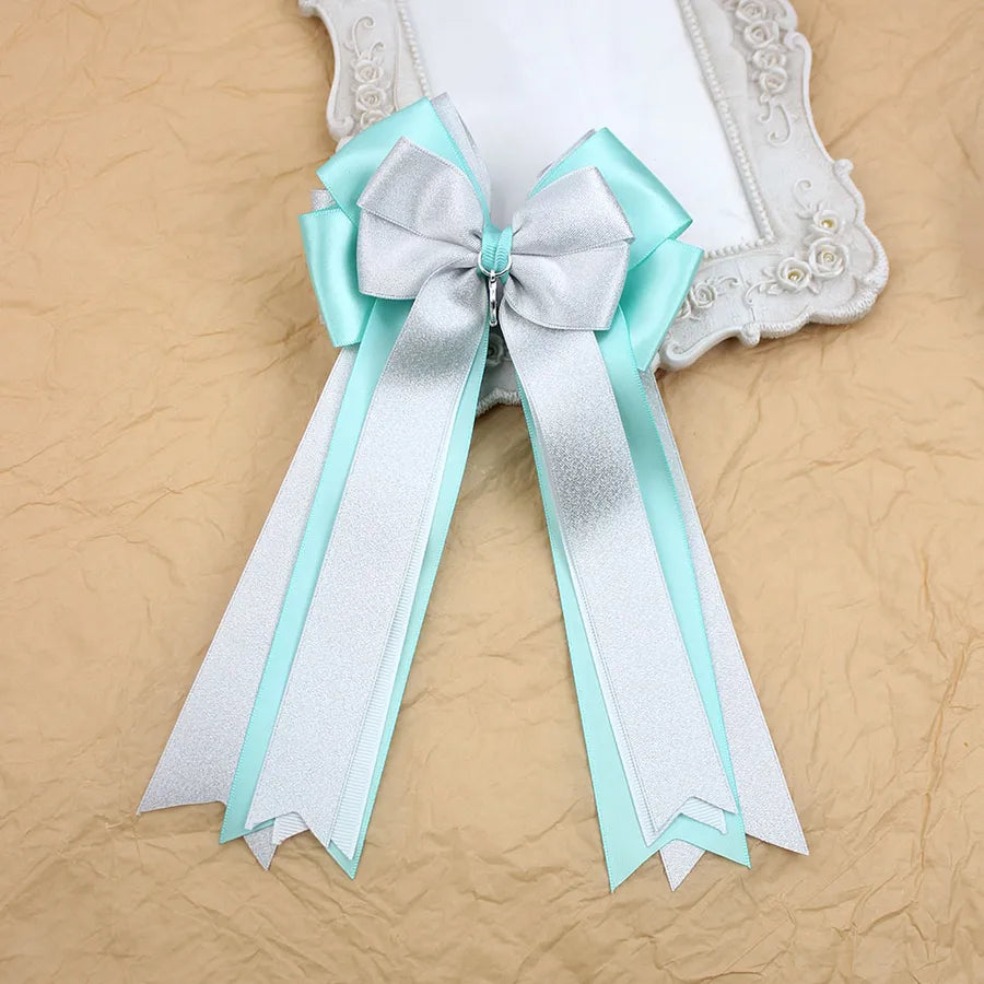 Equestrian Competition Bow Four-layer Ribbon Heavy Industry Hair Accessories Headwear Children Girl Horse Riding Hair Accessories