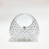 Women's Small Arylic Solid Color Elegant Round Lock clasp Underarm Bag
