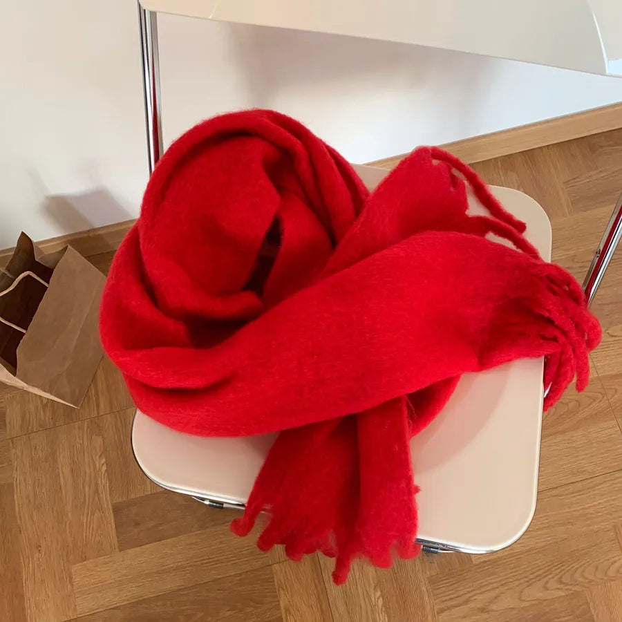 Unisex Casual Simple Style Classic Style Lattice Imitation cashmere Scarf