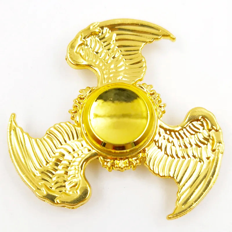 creative zinc alloy bronze hand spinner finger rotating decompression toy