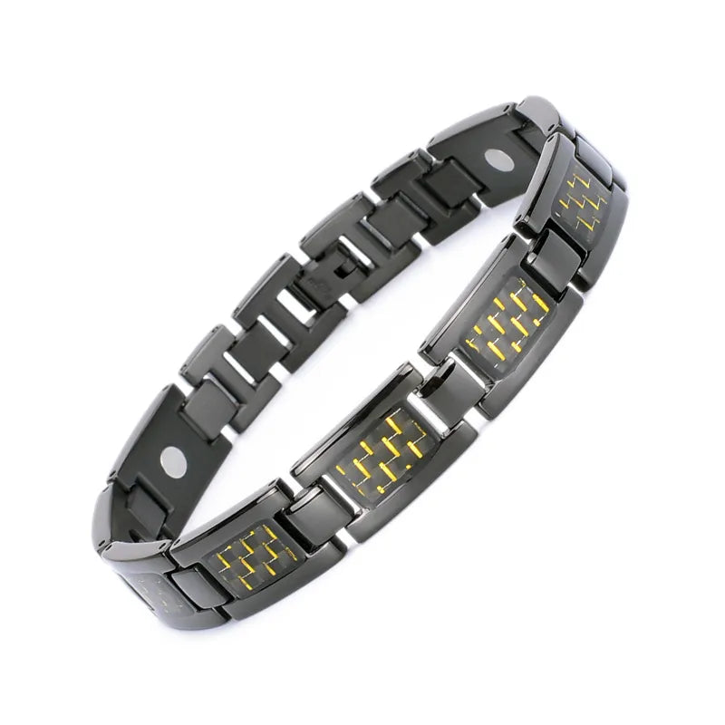 basic retro classic style geometric titanium steel men's bracelets