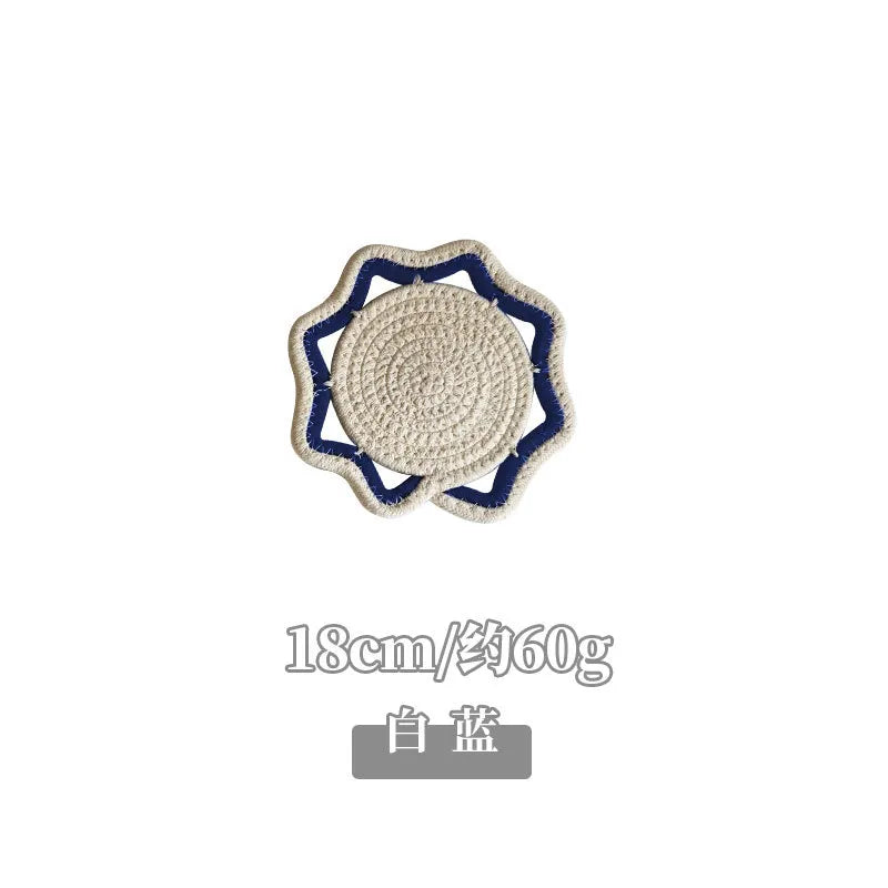 Casual Pastoral Multicolor cotton rope Placemat 1 Piece