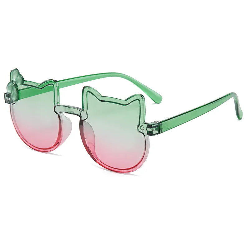 New Style Sunglasses Children's Sunglasses Wholesale Little Girl Cartoon Cute Super Cute Baby Sunshade Color Glasses