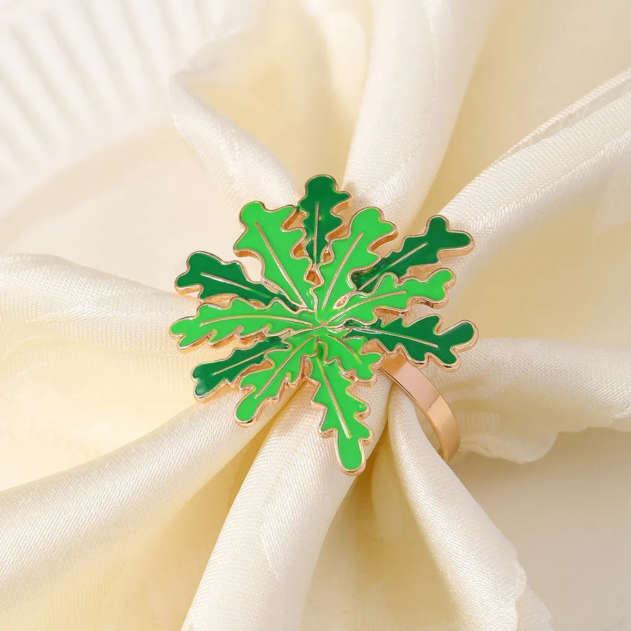 Cute Pastoral Corn Eggplant Vegetable Alloy Napkin ring 1 Piece