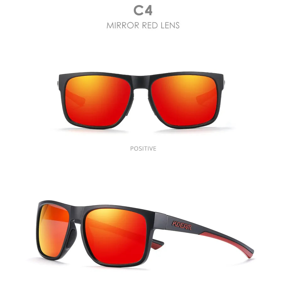 casual sports solid color pc square full frame men's sunglasses