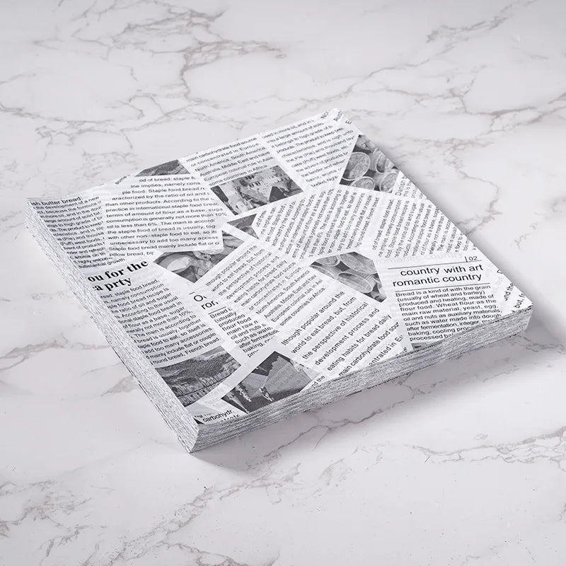 American-style oil-proof paper fried chicken fries hamburger paper oil-proof oil-absorbing paper baking oil paper sandwich wrapping paper newspaper