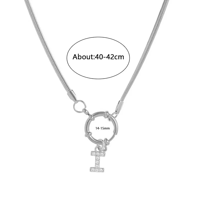 Wholesale Jewelry Vacation Classic Style Pentagram Heart Shape 302 Stainless Steel 18K Gold Plated snake chain Pendant Necklace