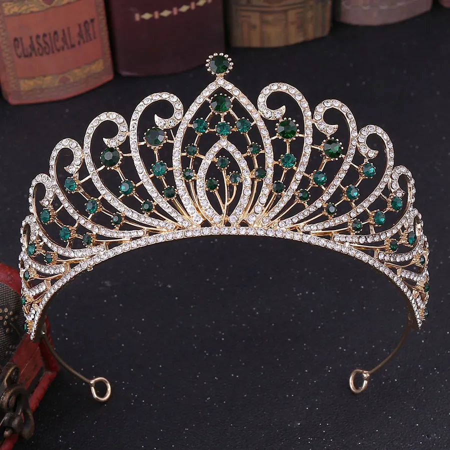 fashion crown alloy rhinestone crown 1 piece