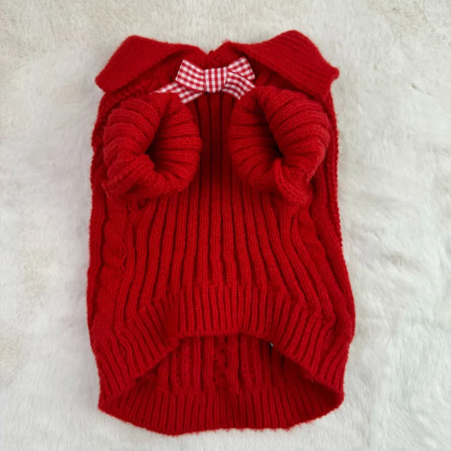 Simple Style Deer Plush Solid Color Pet Clothing