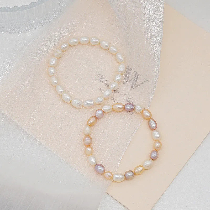 Freshwater Pearl Casual Simple Style Streetwear Bracelets