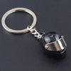 Personalized motorcycle helmet small gift key chain creative car advertising car key chain pendant