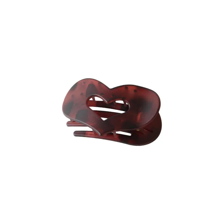 Simple Style Women's Heart Shape pc Plating Hair Clip
