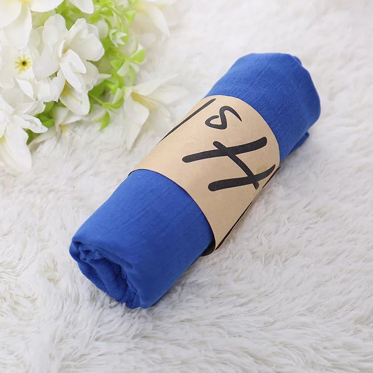 Unisex Simple Style Solid Color cotton and linen Scarf