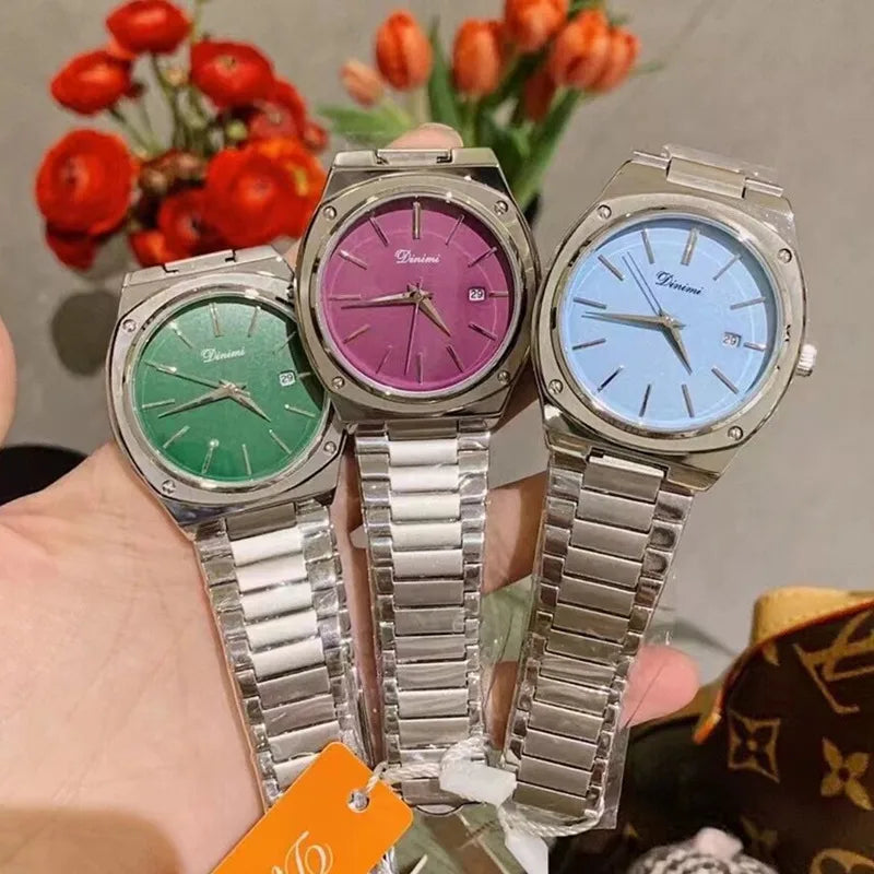 Vintage Style Classic Style Round Single Folding Buckle Quartz Watch Women's Watches