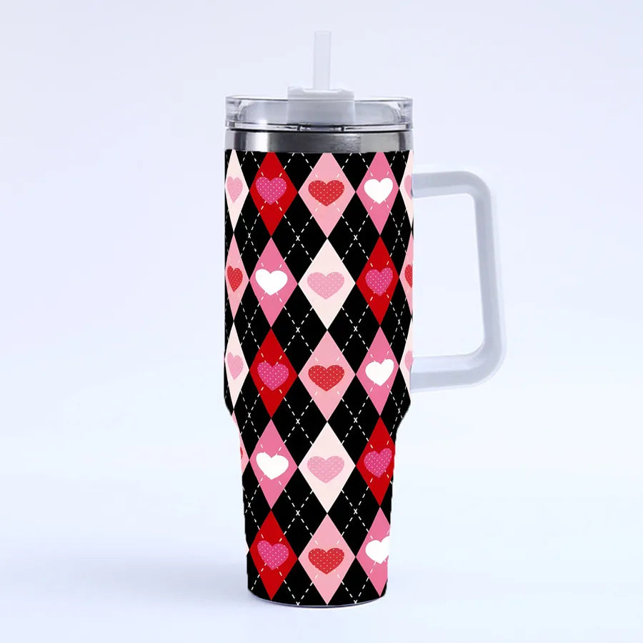 Valentine'S Day Casual Elegant Glam Letter 201 Stainless Steel 304 Stainless Steel Thermos Cup 1 Piece