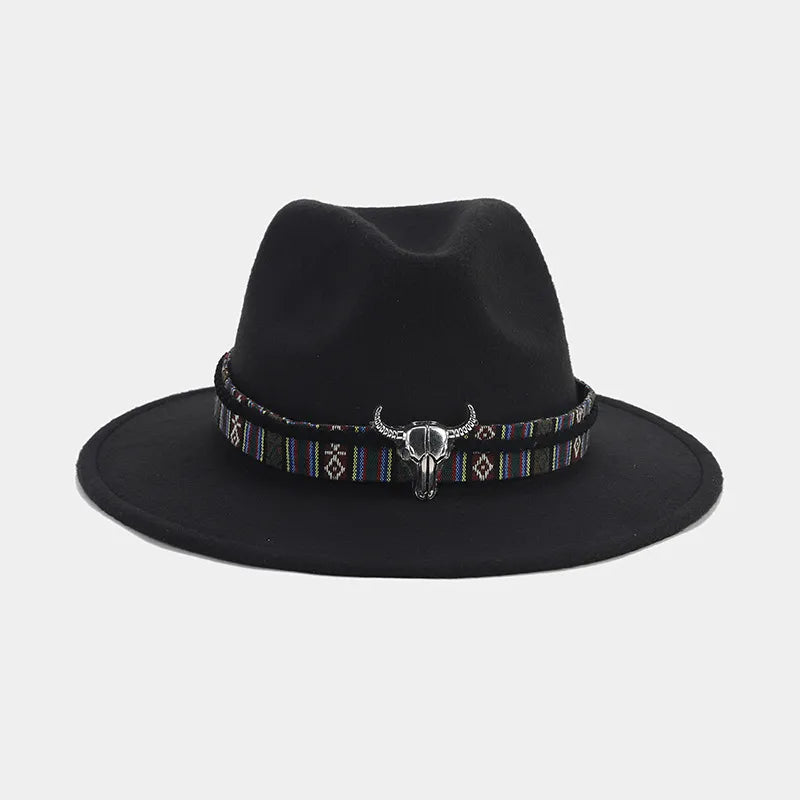women's elegant basic solid color big eaves fedora hat