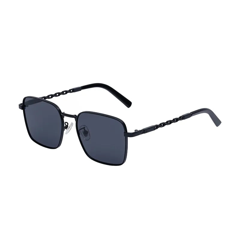 Retro Vacation Classic Style Square Pc Square Full Frame Men's Sunglasses