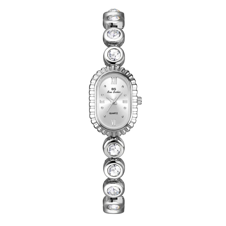 Retro Solid Color Jewelry Buckle Quartz Watch Women's Watches