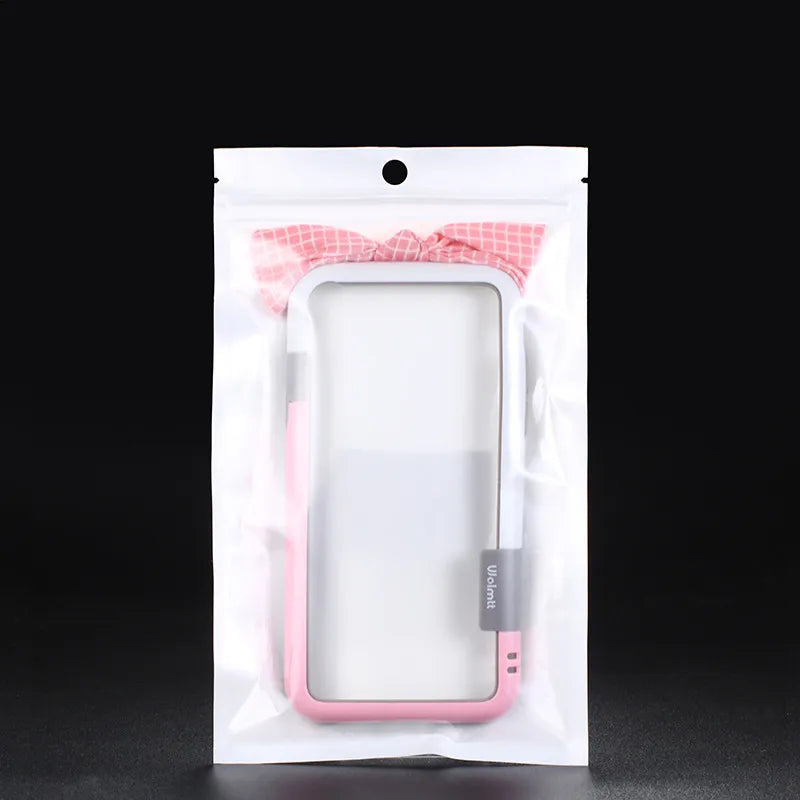 ziplock bag pearlescent film yin yang bone bag translucent plastic bag phone case packing bag plastic bag