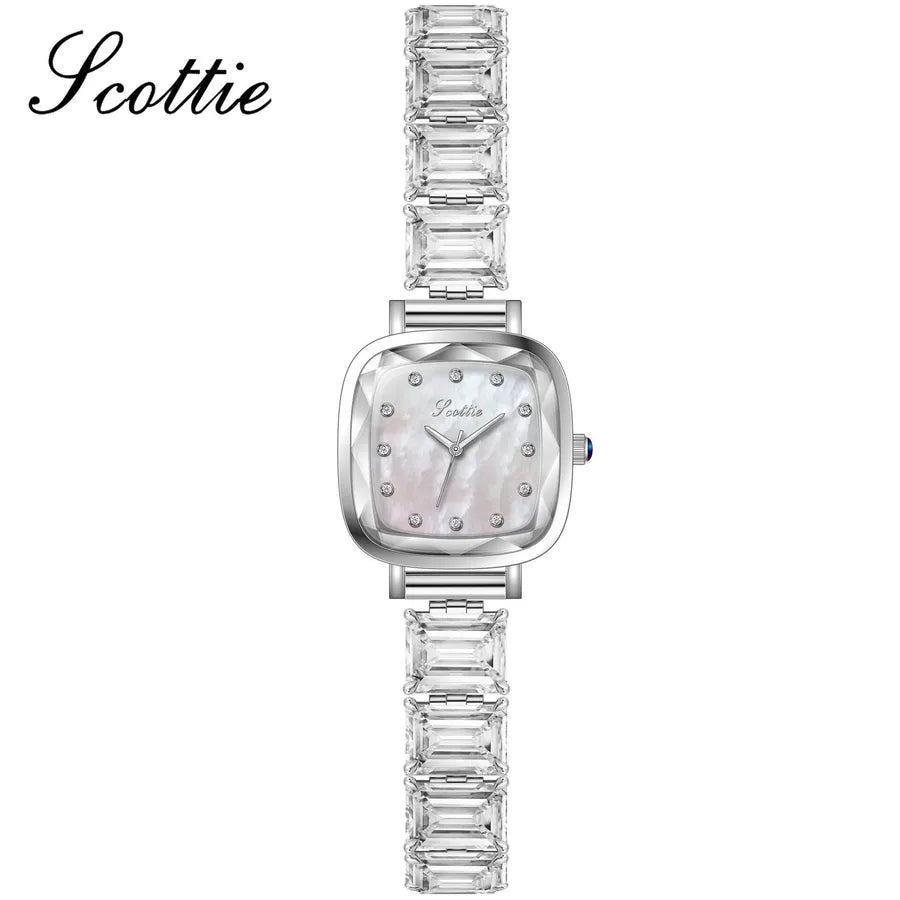Simple Style Solid Color Jewelry Buckle Quartz Watch Women's Watches