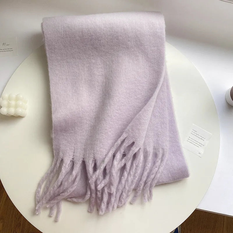 Unisex Casual Simple Style Classic Style Lattice Imitation cashmere Scarf