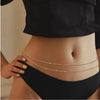 jewelry fashion round bead chain double-layer women's waist chain metal chain body chain belly chain waist decoration
